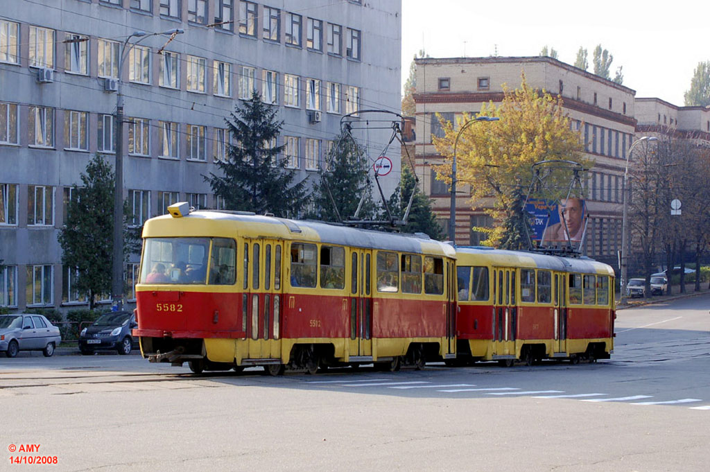 Киев, Tatra T3SU № 5582