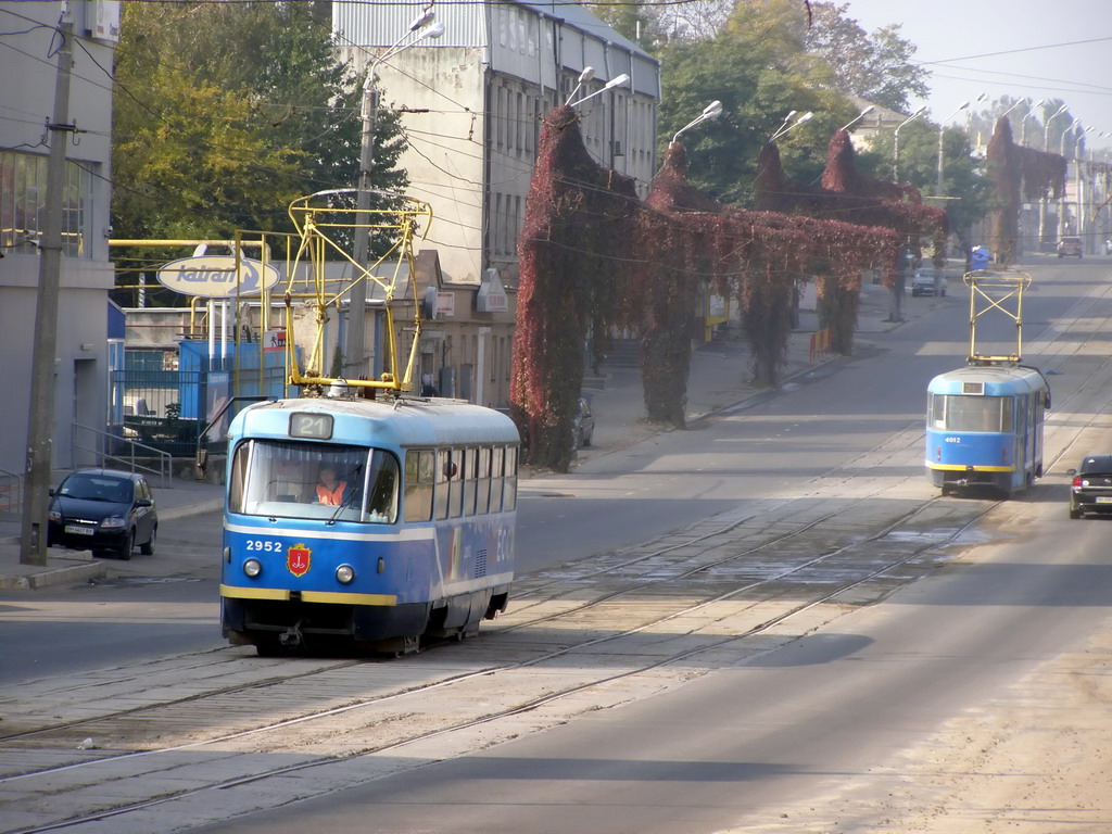 Одесса, Tatra T3R.P № 2952; Одесса, Tatra T3R.P № 4012