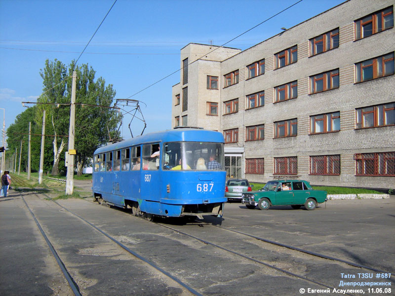 Каменское, Tatra T3SU № 687