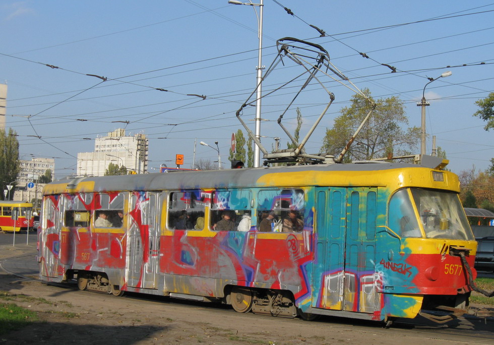 Киев, Tatra T3SU № 5677