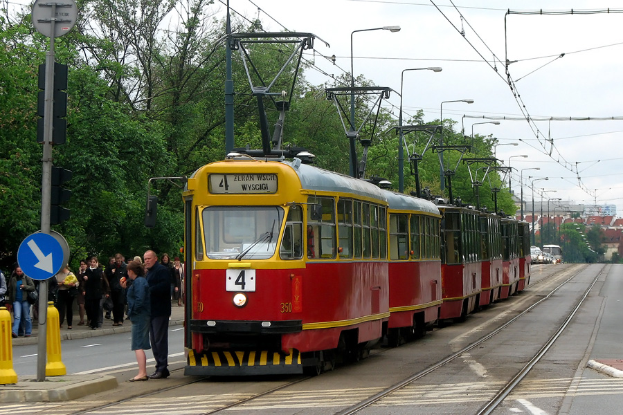 Варшава, Konstal 13N № 350; Варшава — Происшествия