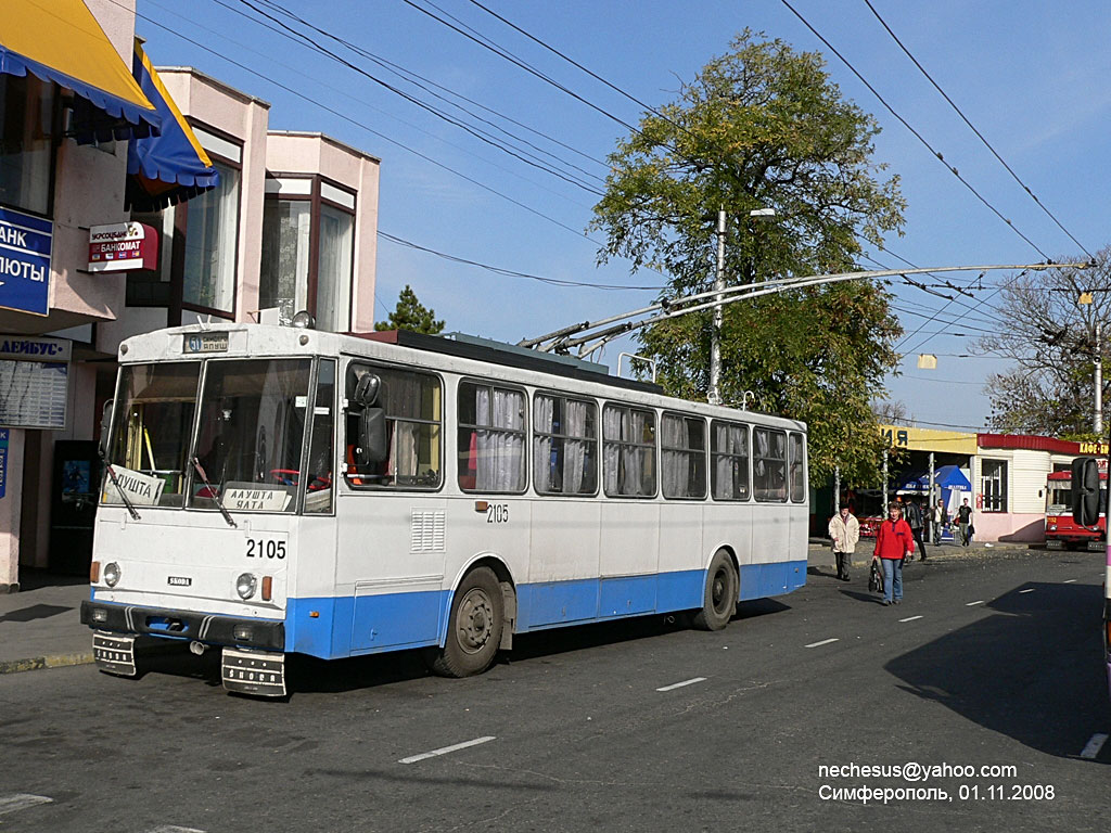 Крымский троллейбус, Škoda 14Tr89/6 № 2105