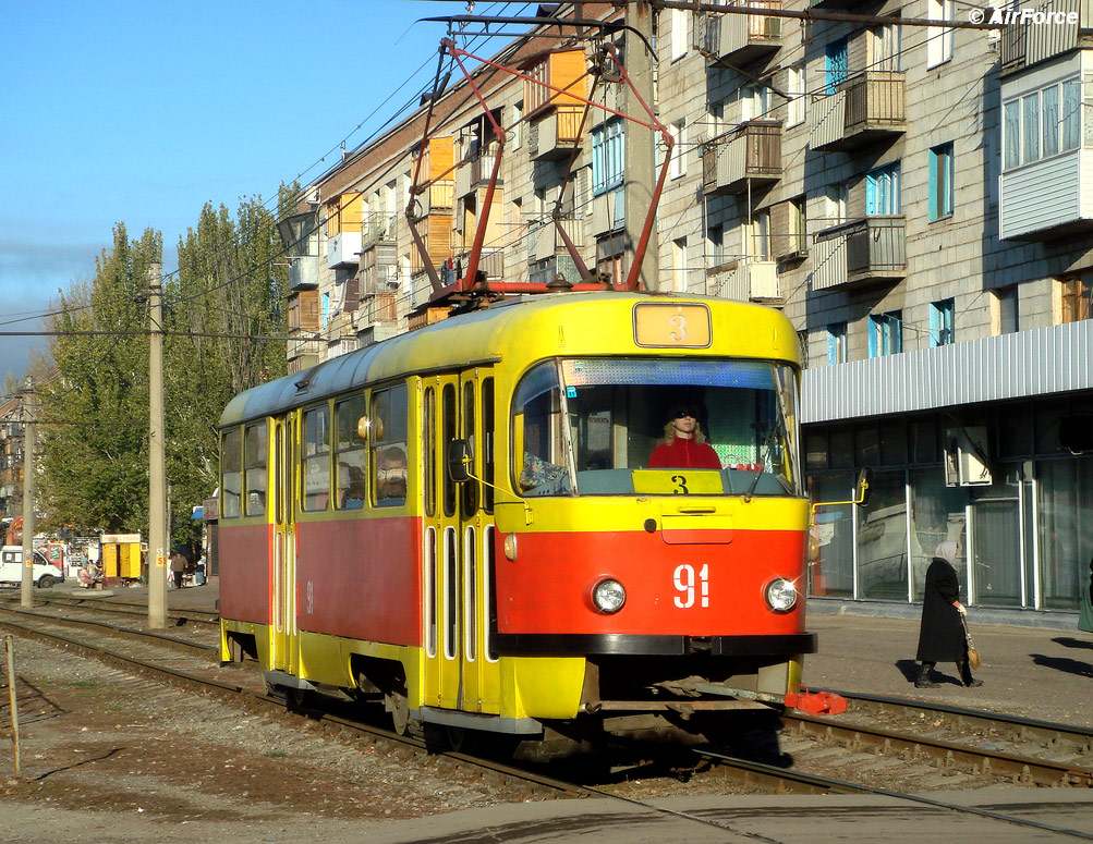 Волжский, Tatra T3SU № 91