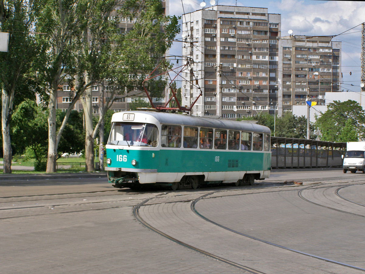 Донецк, Tatra T3SU № 166