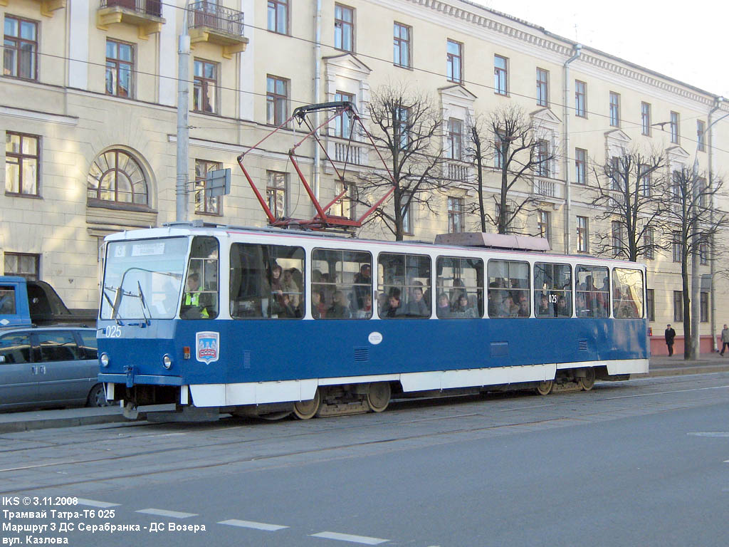 Minska, Tatra T6B5SU № 025