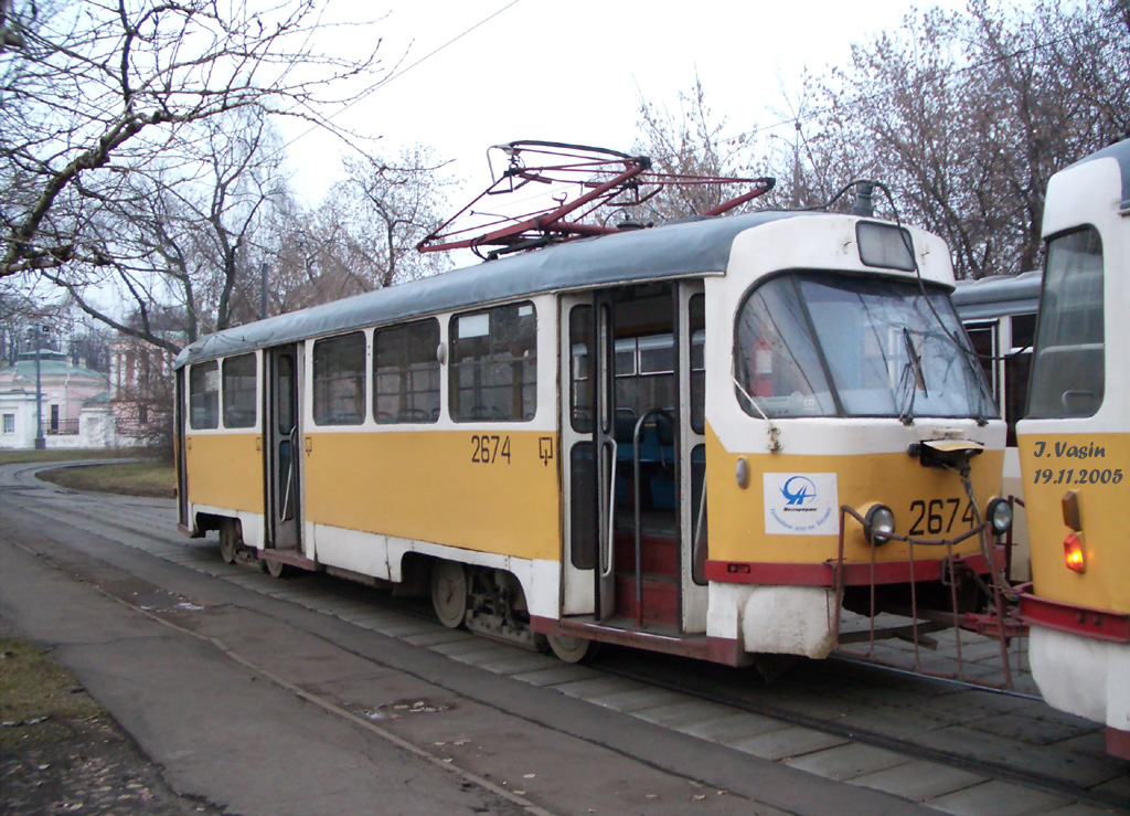 Москва, Tatra T3SU № 2674