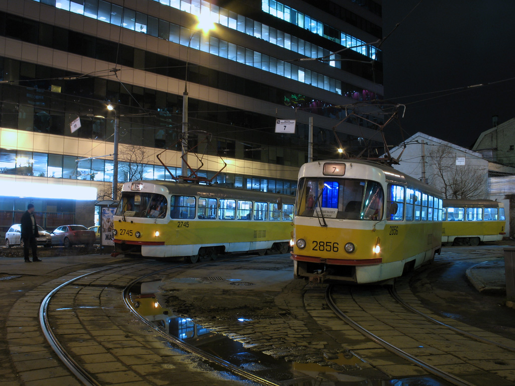 Москва, Tatra T3SU № 2745; Москва, Tatra T3SU № 2856