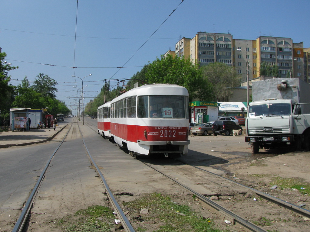 Самара, Tatra T3SU (двухдверная) № 2032