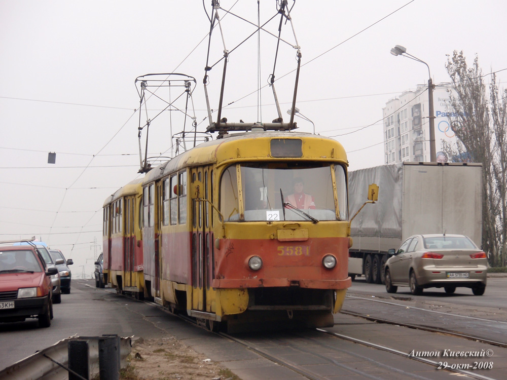 Киев, Tatra T3SU № 5581