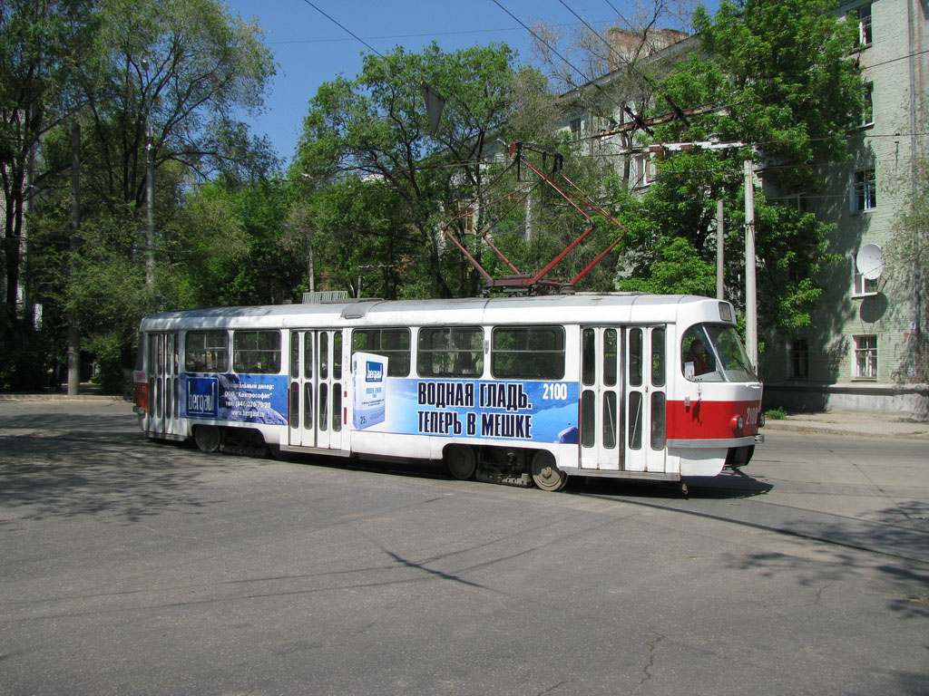 Самара, Tatra T3SU № 2100; Самара — Кировское трамвайное депо; Самара — Конечные станции и кольца (трамвай)