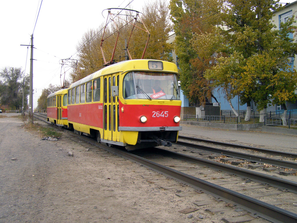 Волгоград, Tatra T3SU (двухдверная) № 2645; Волгоград, Tatra T3SU (двухдверная) № 2660
