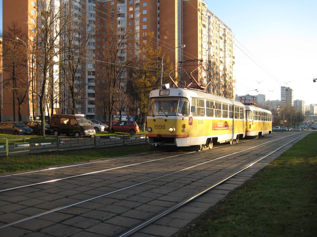 Москва, Tatra T3SU № 1998