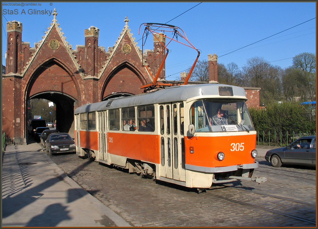 Калининград, Tatra T4SU № 305