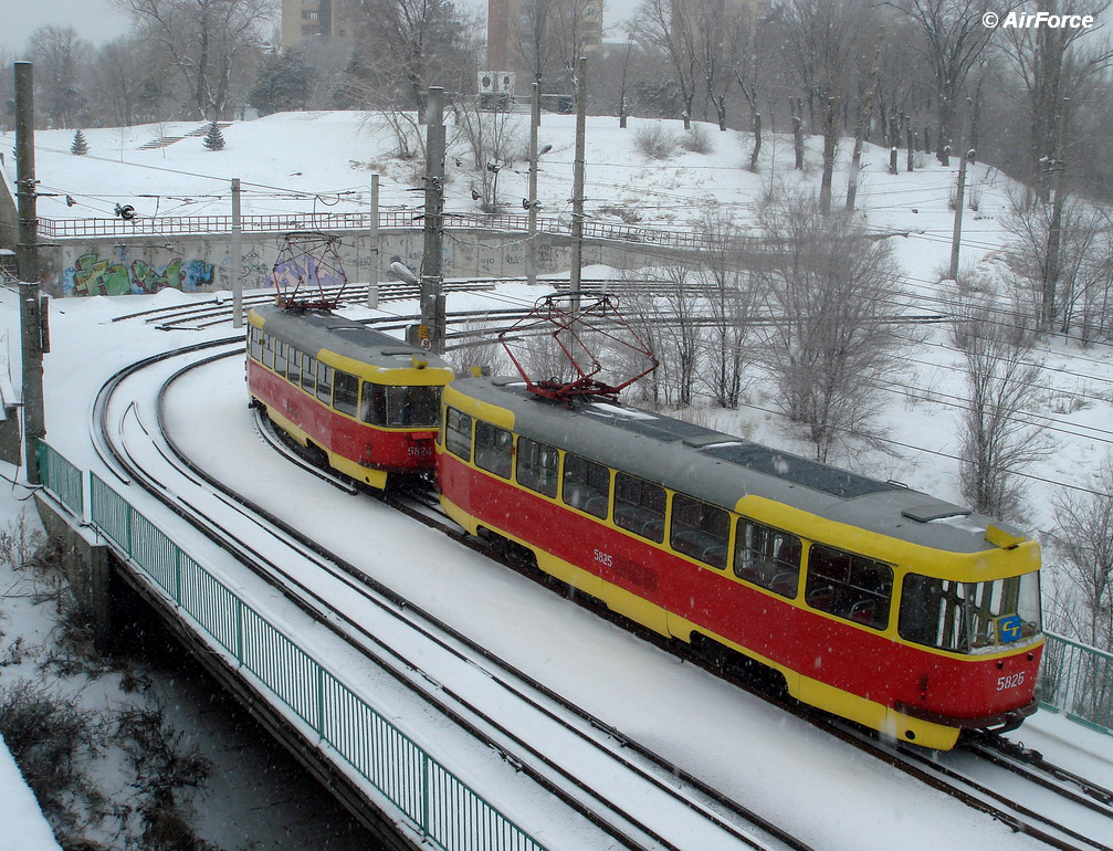 Volgograd, Tatra T3SU Br. 5825; Volgograd — Tram lines: [5] Fifth depot — Tram rapid transit
