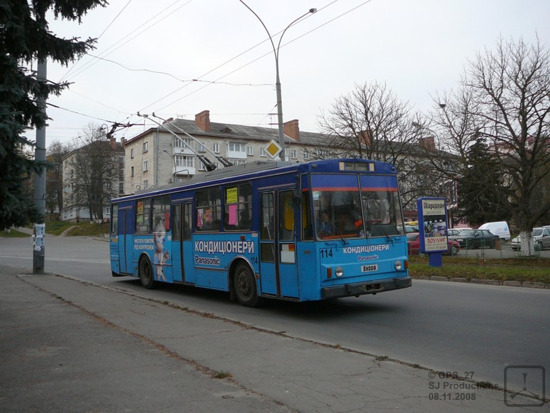 Тернополь, Škoda 14Tr89/6 № 114