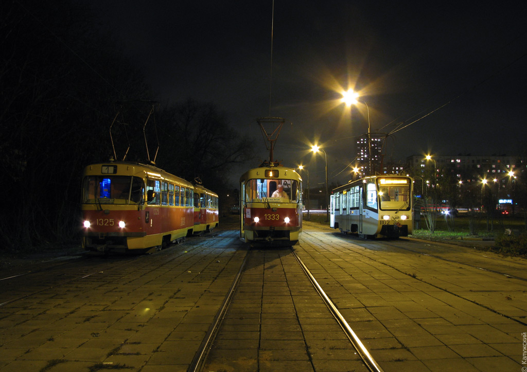 Москва, МТТЧ № 1325; Москва, МТТЧ № 1333; Москва, 71-619КТ № 1102; Москва — Конечные станции и кольца
