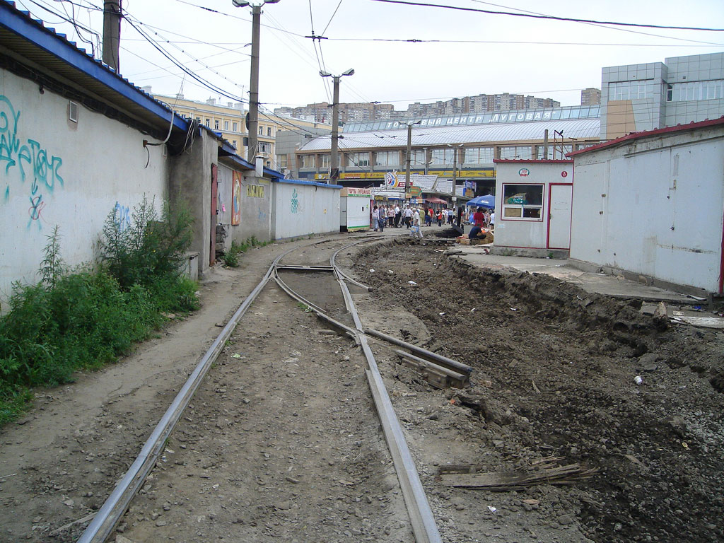 Владивосток — Демонтаж трамвайных путей