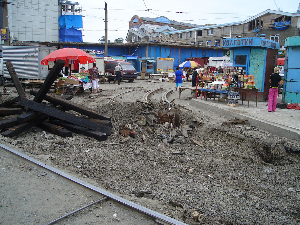 Владивосток — Демонтаж трамвайных путей
