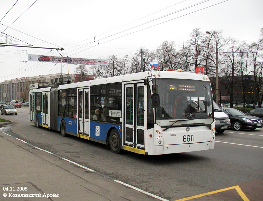Москва, Тролза-6206.00 «Мегаполис» № 6611