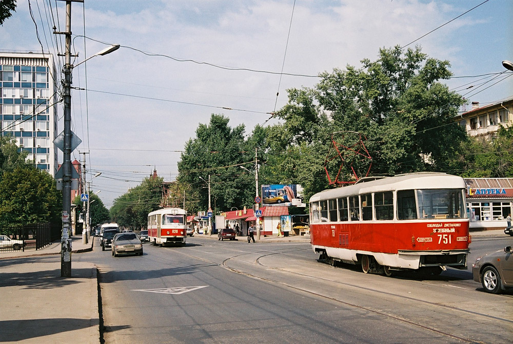 Самара, Tatra T3SU № 820; Самара, Tatra T3SU (двухдверная) № 751