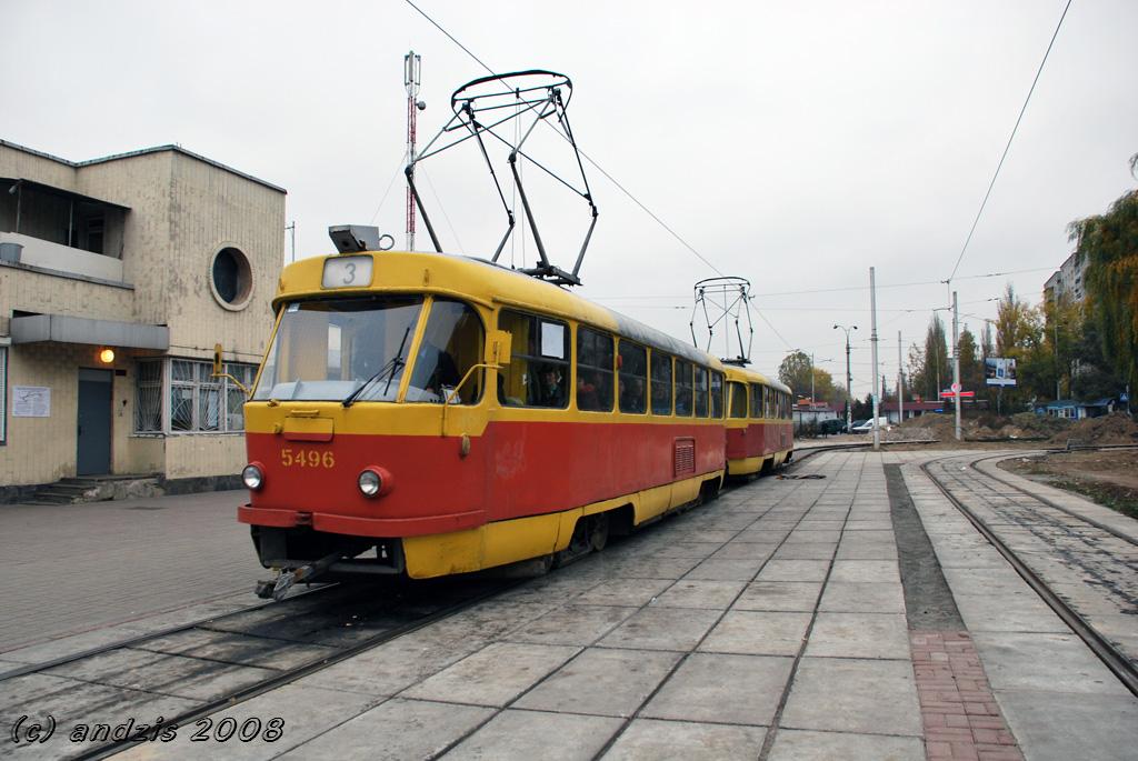 Киев, Tatra T3SU № 5496