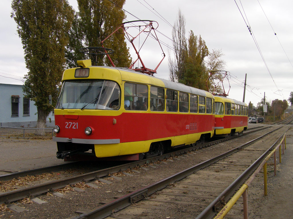 Volgograd, Tatra T3SU № 2721; Volgograd, Tatra T3SU № 2722 Volgograd, Tatra T3SU № 2721; Volgograd, Tatra T3SU № 2722