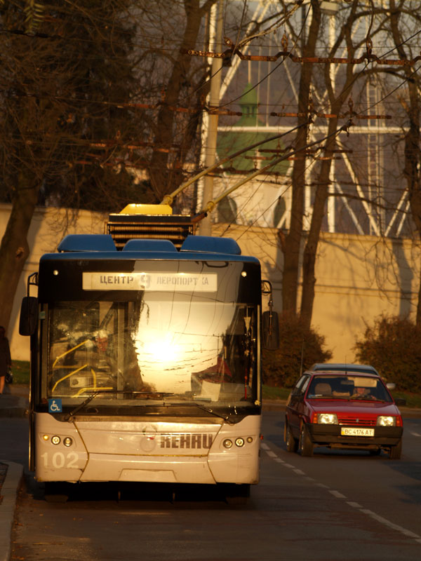 Львов, ЛАЗ E183D1 № 102 Львов, ЛАЗ E183D1 № 102