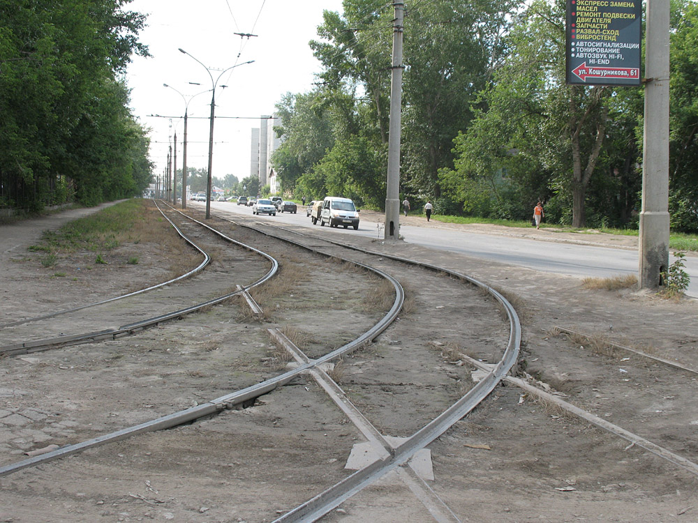 Новосибирск — Путевое хозяйство и контактная сеть; Новосибирск — Трамвайные линии и конечные