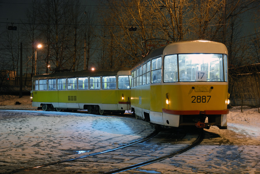 Москва, Tatra T3SU № 2887