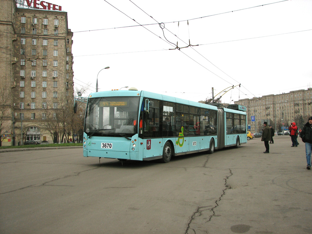 Москва, Тролза-6206.00 «Мегаполис» № 3670