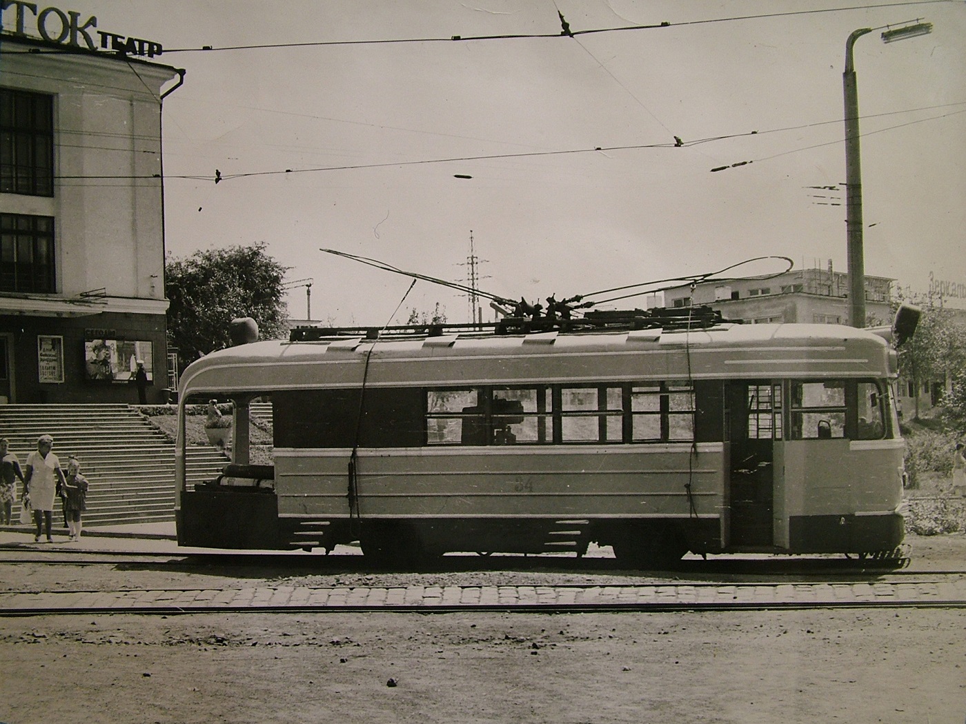 Vladivostok, KTM-1 č. 34; Vladivostok — Historic Photos — Tramway (1946-1970)