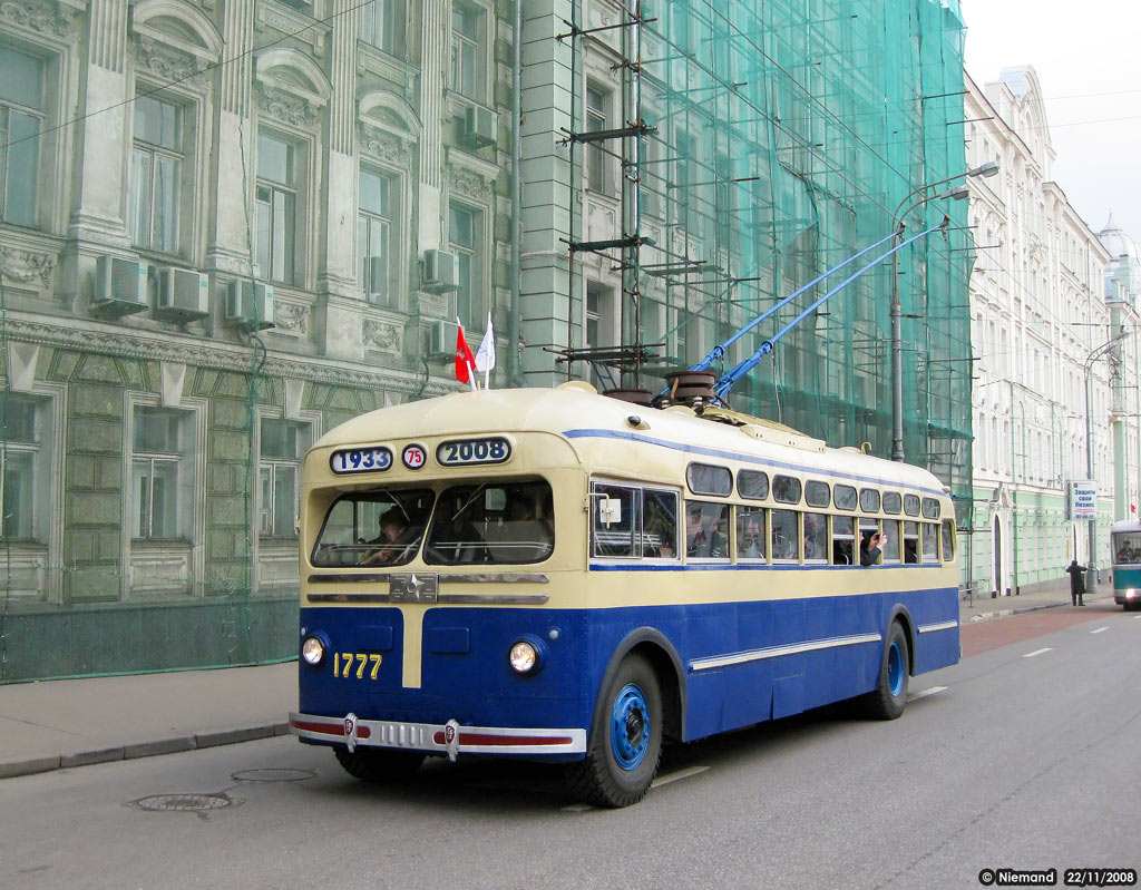 Москва, МТБ-82Д № 1777; Москва — Парад к 75-летию троллейбуса 22 ноября 2008