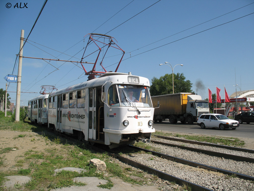 Jekaterynburg, Tatra T3SU (2-door) Nr 113