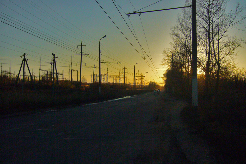 Oryol — Suburbs trolleybus line to SPZ (Steel rolling plant)