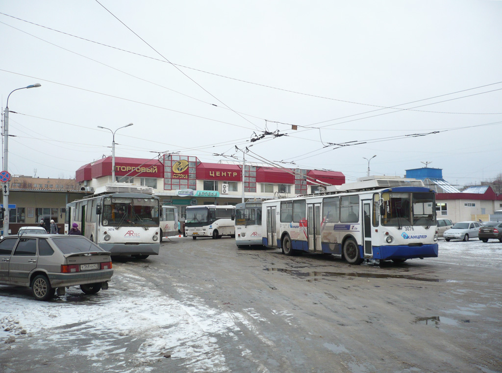 Рязань, ВЗТМ-5284 № 3076; Рязань, ВЗТМ-5284 № 3074; Рязань — Депо, конечные станции и кольца