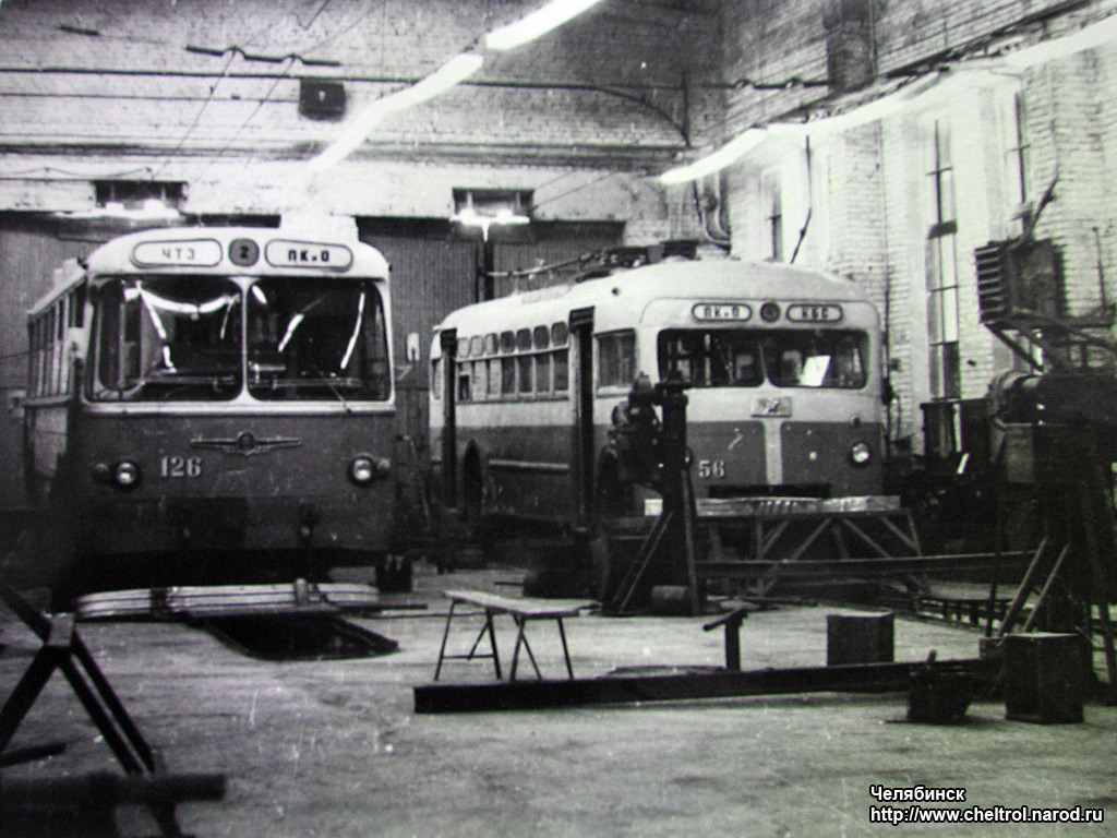 Челябинск, ЗиУ-5 № 126; Челябинск, МТБ-82Д № 56; Челябинск — Исторические фотографии