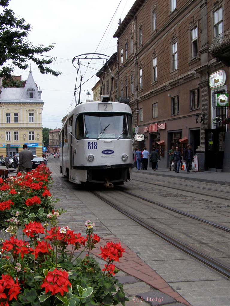 Львів, Tatra T4SU № 818