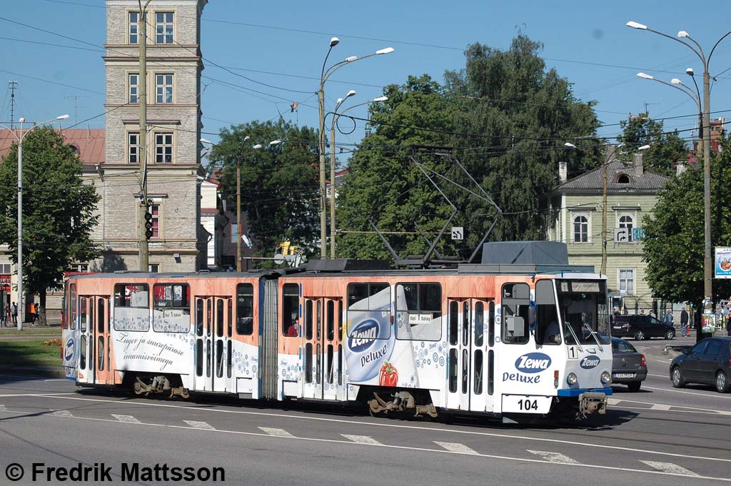 Таллин, Tatra KT4SU № 104