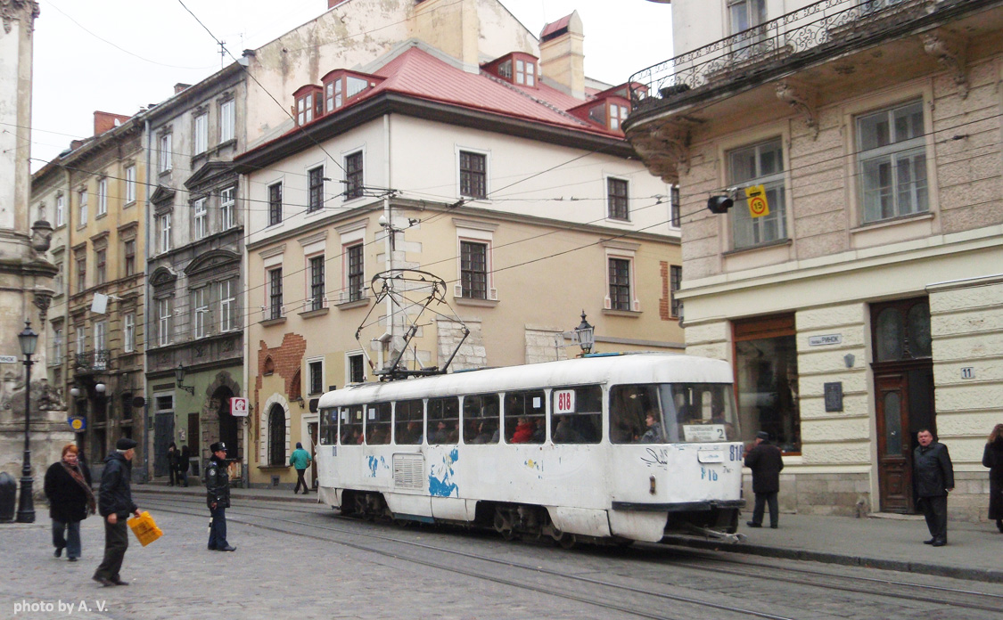 Львов, Tatra T4SU № 818
