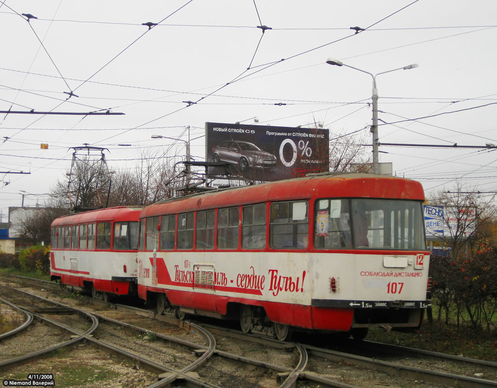 Тула, Tatra T3SU (двухдверная) № 107