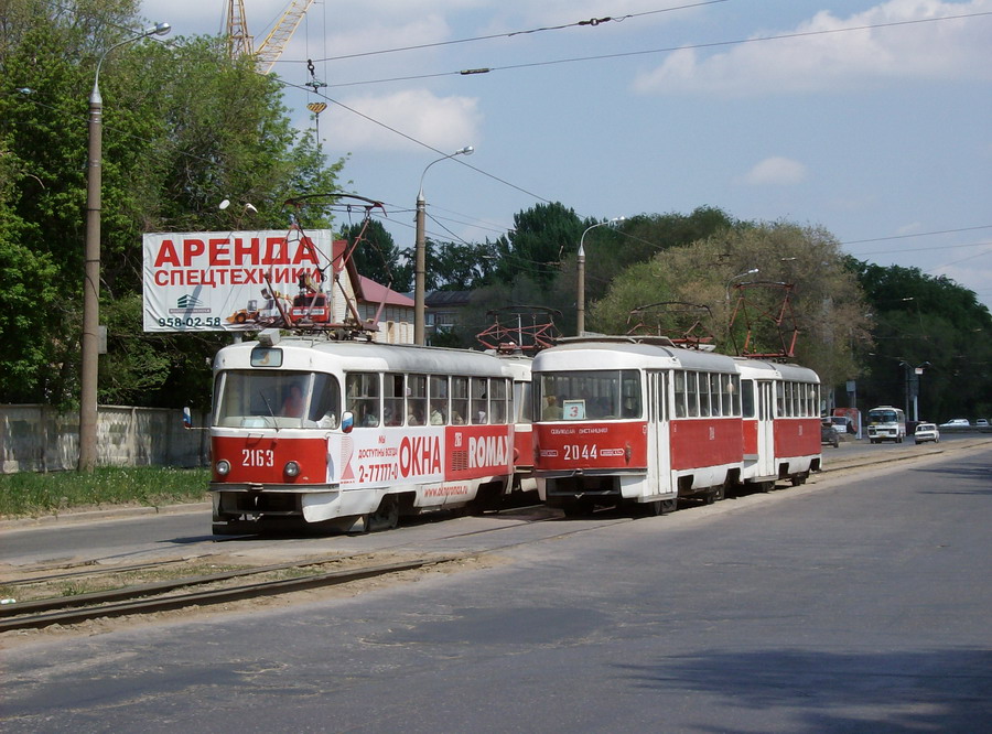 Самара, Tatra T3SU № 2163; Самара, Tatra T3SU (двухдверная) № 2044