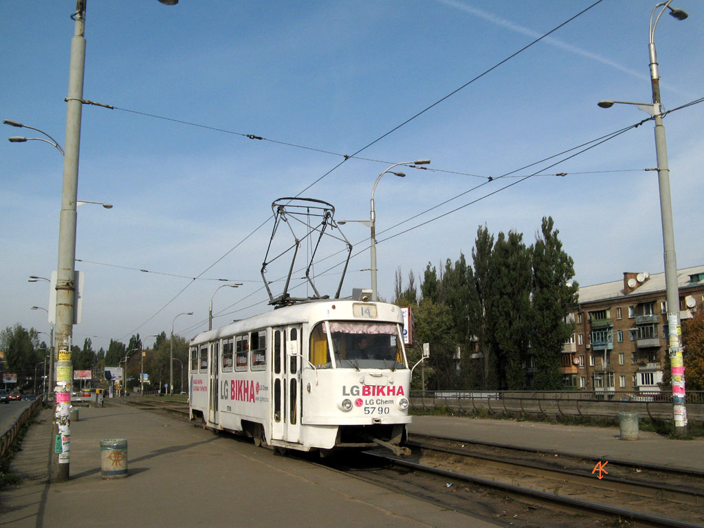 Киев, Tatra T3SU № 5790; Киев — Трамвайные линии: Скоростной трамвай Киев, Tatra T3SU № 5790; Киев — Трамвайные линии: Скоростной трамвай