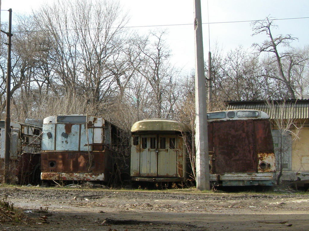 Кропивницкий, ЗиУ-682В № 177; Одесса, Tatra T3SU (двухдверная) № 3094; Одесса, ЗиУ-5Д № 325; Одесса — Трамвайное депо № 1 и ОРЗЭТ