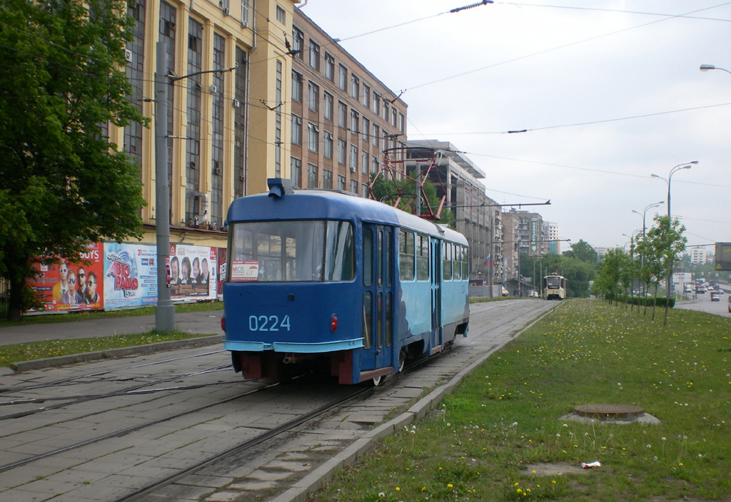 Москва, Tatra T3SU № 0224