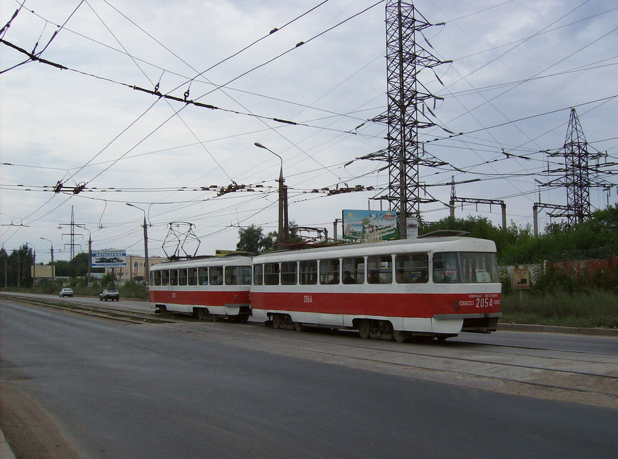 Самара, Tatra T3SU (двухдверная) № 2054
