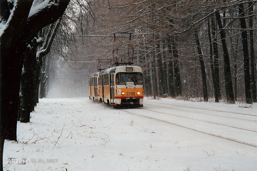 Москва, Tatra T3SU № 2799