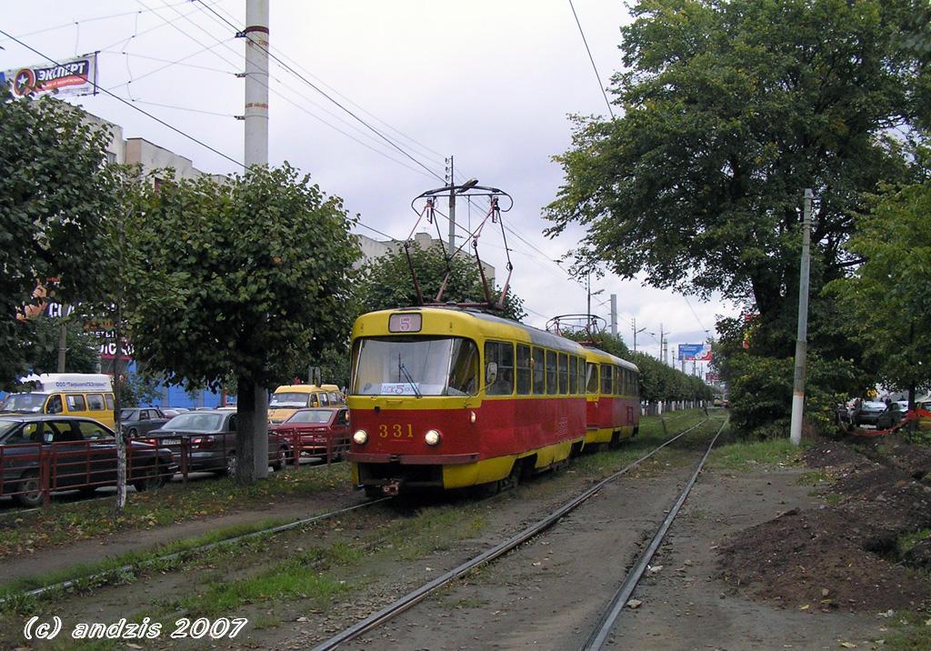 Тверь, Tatra T3SU № 331; Тверь — Трамвайные линии: Центральный район