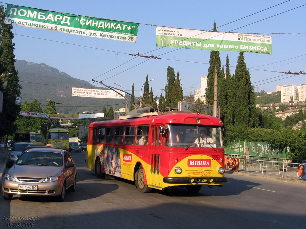 Крымский троллейбус, Škoda 9Tr21 № 5553