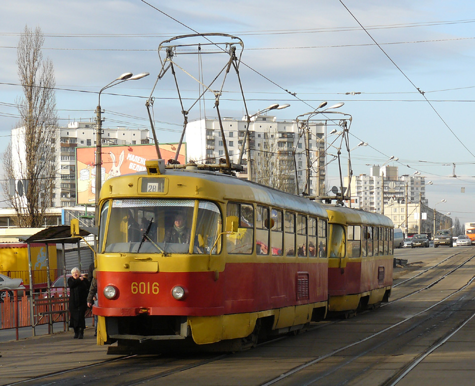 Киев, Tatra T3SU № 6016