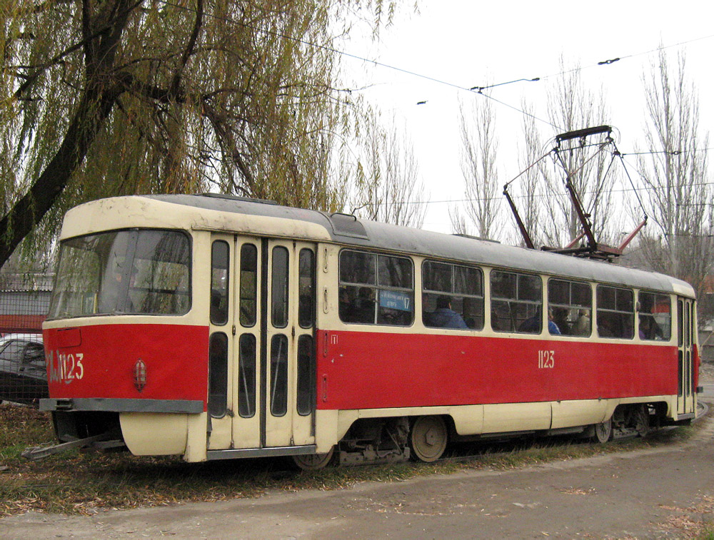 Днепр, Tatra T3SU (двухдверная) № 1123 Днепр, Tatra T3SU (двухдверная) № 1123